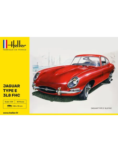 Maquette voiture Jaguar Type E 3L8 Fhc 1:24 - Heller 80709