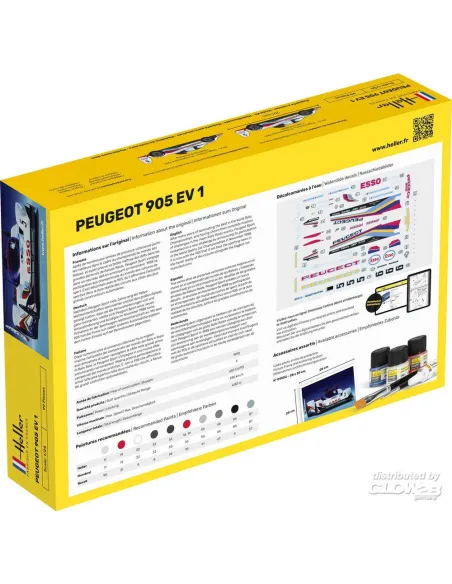 Maquette de voiture Peugeot 905 Ev 1 1:24 - Heller 80718