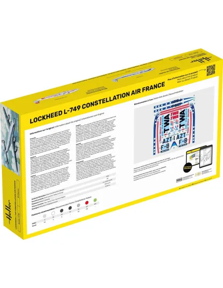 Maquette avion L-749 Constellation A.F. 1:72 - Starter Kit - Heller 56310