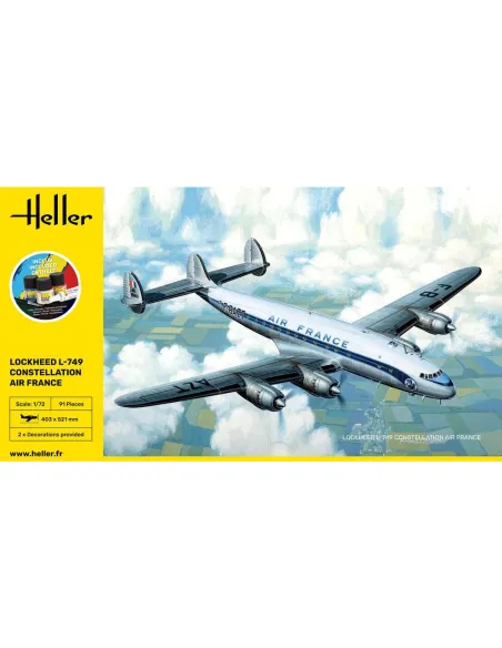 Maquette avion L-749 Constellation A.F. 1:72 - Starter Kit - Heller 56310
