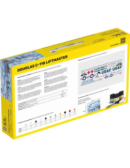 Maquette avion C-118 Liftmaster 1:72 - Starter Kit - Heller 56317