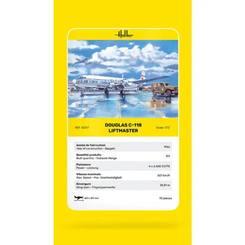 Maquette avion 118 Liftmaster 1:72 - Heller 80317