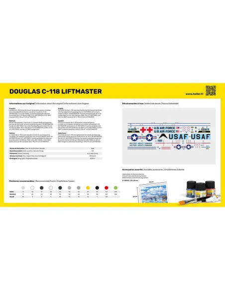 Maquette avion 118 Liftmaster 1:72 - Heller 80317