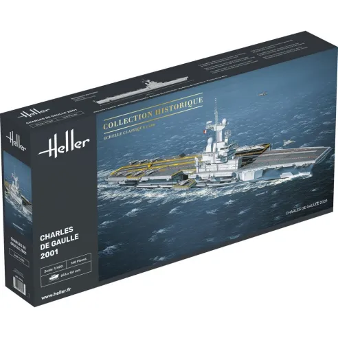 Maquette bateau Charles de Gaulle 1:400 - Heller 81072