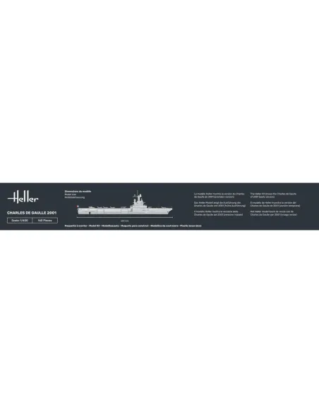 Maquette bateau Charles de Gaulle 1:400 - Heller 81072