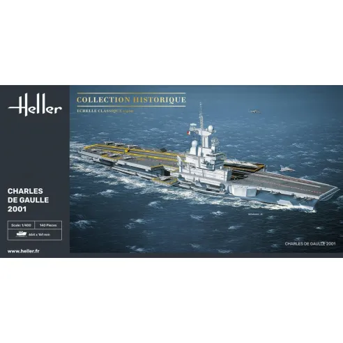Maquette bateau Charles de Gaulle 1:400 - Heller 81072