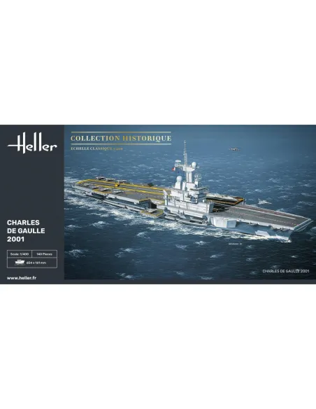 Maquette bateau Charles de Gaulle 1:400 - Heller 81072