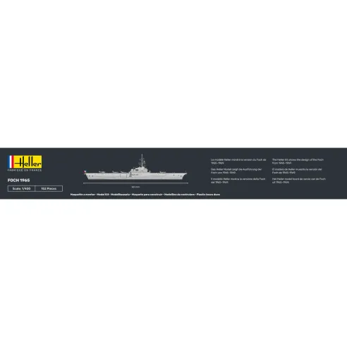 Maquette bateau Foch 1:400 - Starter Kit - Heller 57071