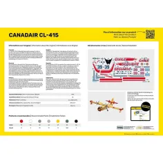 Maquette avion Canadair Cl 1:72 - Starter Kit - Heller 56370 2