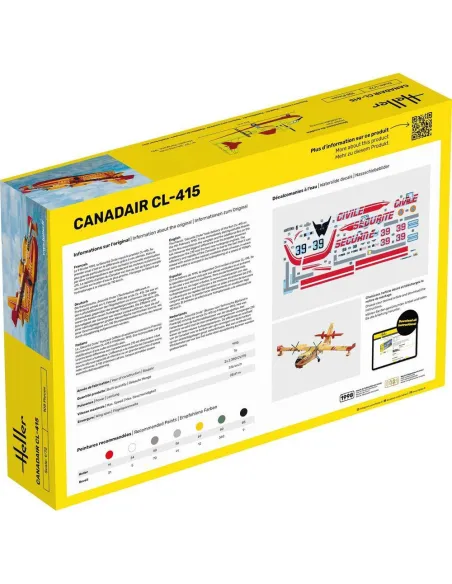 Maquette avion Canadair Cl 1:72 - Starter Kit - Heller 56370