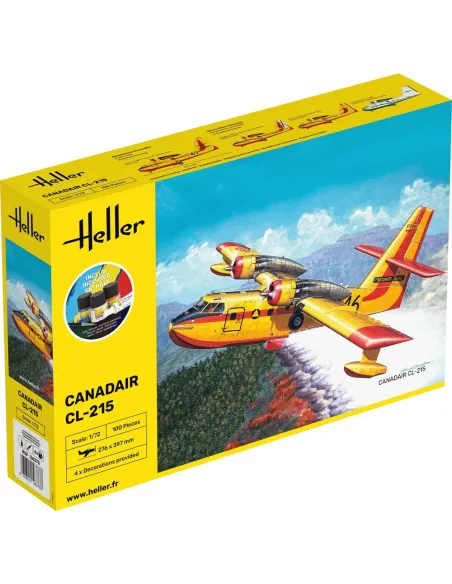 Maquette avion Canadair Cl 1:72 - Starter Kit - Heller 56373