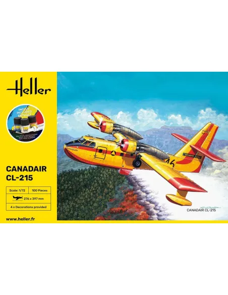 Maquette avion Canadair Cl 1:72 - Starter Kit - Heller 56373