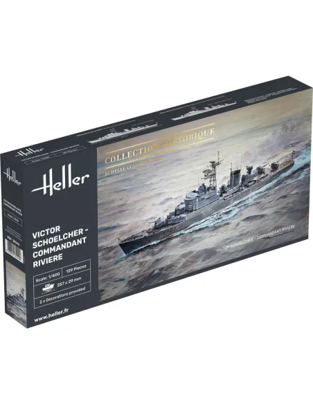 Maquette bateau Victor Schoelcher - Commandant Riviere 1:400 - Heller 81015 Maquette bateau Victor Schoelcher - Commandant Riviere 1:400 - Heller 81015