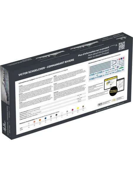 Maquette bateau Victor Schoelcher - Commandant Riviere 1:400 - Heller 81015 Maquette bateau Victor Schoelcher - Commandant Riviere 1:400 - Heller 81015