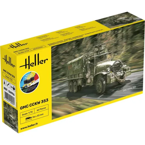 Maquette militaire Gmc Cckw 352 1/72 - Starter Kit - Heller 56996