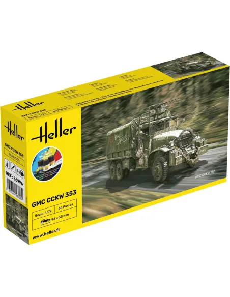 Maquette militaire Gmc Cckw 352 1/72 - Starter Kit - Heller 56996