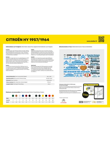 Maquette véhicule Citroen Hy 57/64 Service Citroen 1:24 - Heller 80744