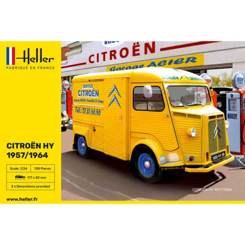 Maquette véhicule Citroen Hy 57/64 Service Citroen 1:24 - Heller 80744