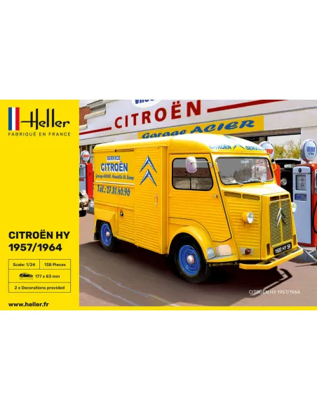 Maquette véhicule Citroen Hy 57/64 Service Citroen 1:24 - Heller 80744