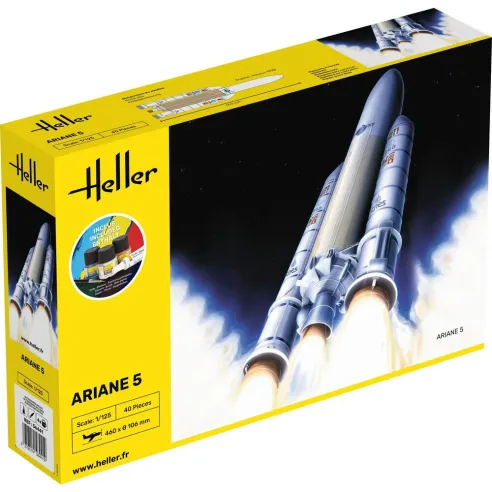 Maquette fusée Ariane 5 1:125 - Starter Kit - Heller 56441