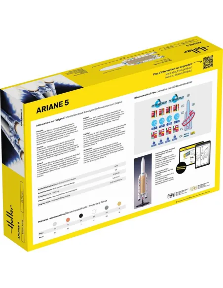 Maquette fusée Ariane 5 1:125 - Starter Kit - Heller 56441