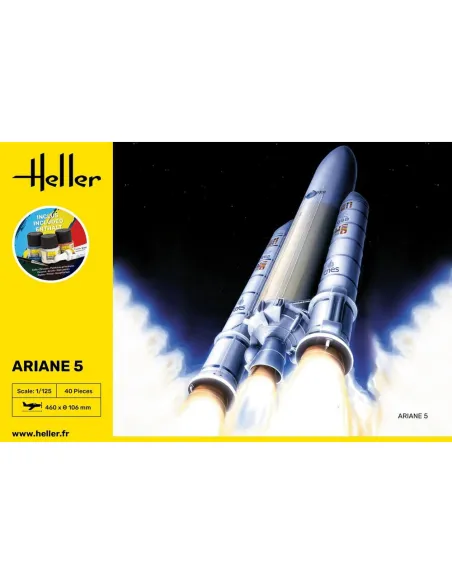Maquette fusée Ariane 5 1:125 - Starter Kit - Heller 56441