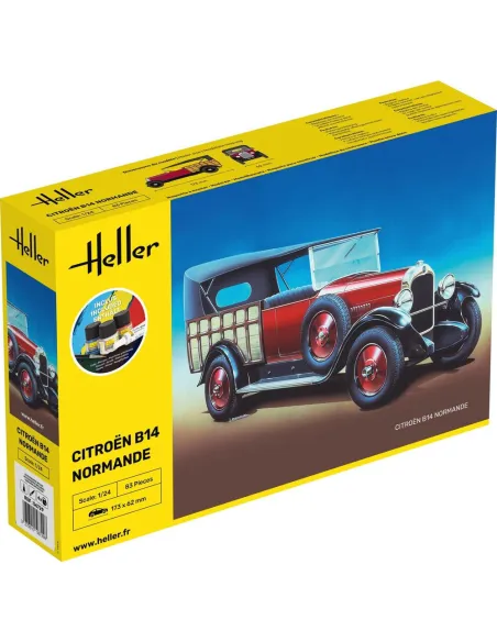 Maquette voiture Citroen B14 Normande 1:24 - Starter Kit - Heller 56729
