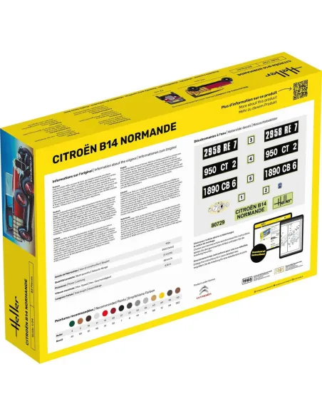 Maquette voiture Citroen B14 Normande 1:24 - Starter Kit - Heller 56729