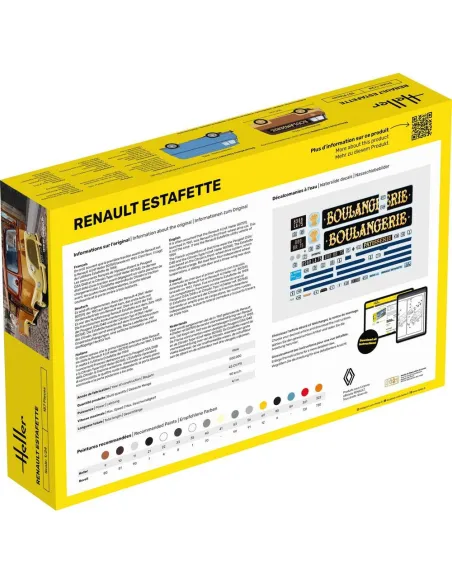 Maquette véhicule Renault Estafette New Mould 1:24 - Starter Kit - Heller 56743