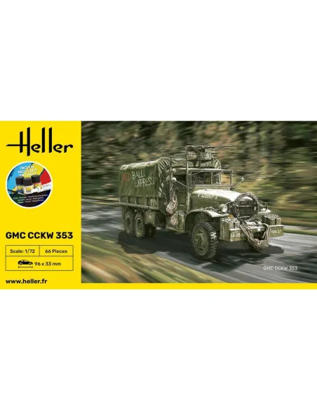 Maquette militaire Gmc Cckw 352 1/72 - Starter Kit - Heller 56996