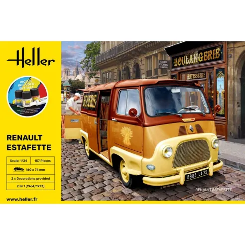 Maquette véhicule Renault Estafette New Mould 1:24 - Starter Kit - Heller 56743