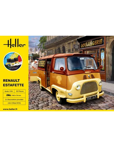 Maquette véhicule Renault Estafette New Mould 1:24 - Starter Kit - Heller 56743