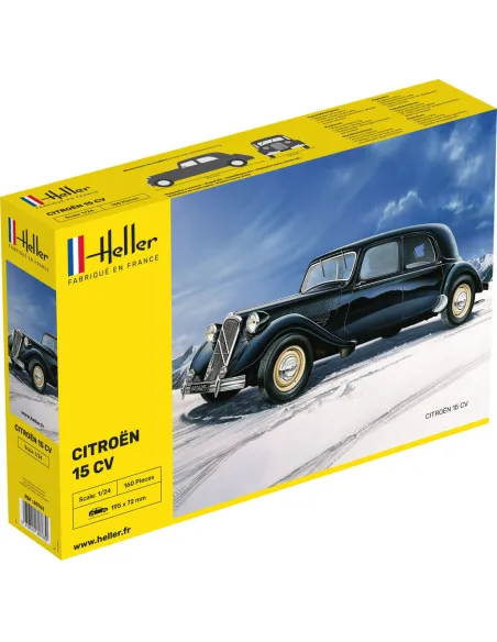 Maquette voiture Citroen 15 Cv 1:24 - Heller 80763
