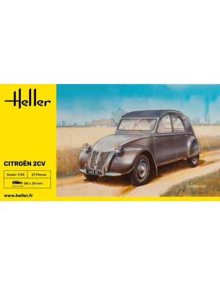 Maquette voiture Citroen 2 Cv 1:43 - Heller 80175