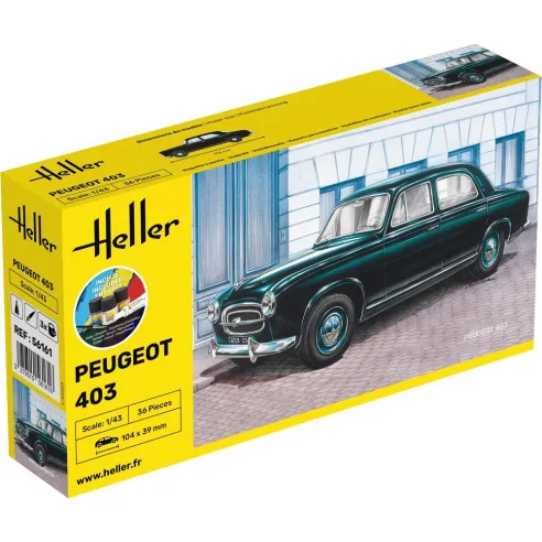 Maquette voiture Peugeot 403 1:43 - Starter Kit - Heller 56161