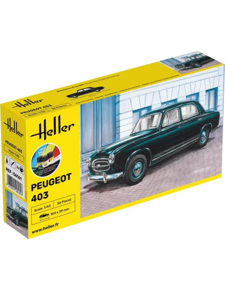 Maquette voiture Peugeot 403 1:43 - Starter Kit - Heller 56161
