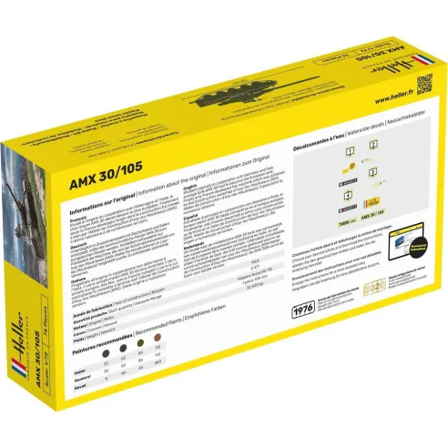 Maquette char Amx 30/105 1:72 - Heller 79899