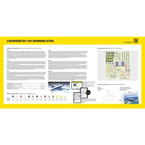 Maquette avion 121 Warning Star 1:72 - Heller 80311