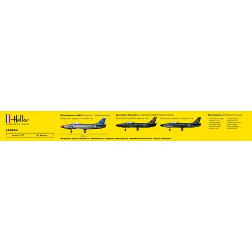 Maquette avion Lansen 1:72 - Heller 80343