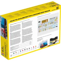 Maquette camion 20 Globetrotter & Container semi trailer 1:32 - Heller 81702 2