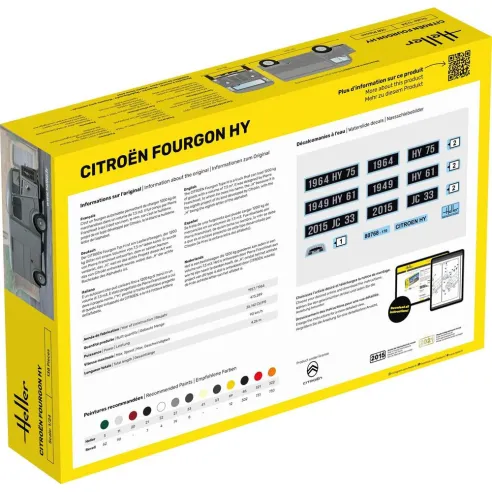 Maquette véhicule Citroen Fourgon Hy 1:24 - Heller 80768