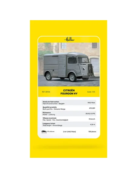 Maquette véhicule Citroen Fourgon Hy 1:24 - Heller 80768