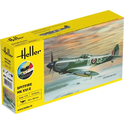 Maquette d'avion Spitfire 1/72 - Starter Kit - Heller 56282