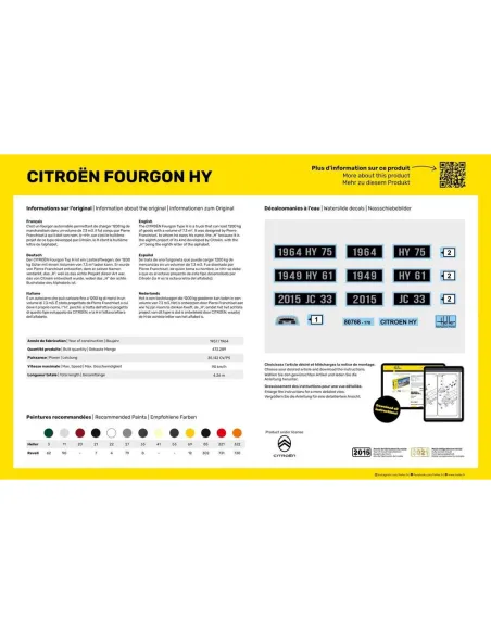 Maquette véhicule Citroen Fourgon Hy 1:24 - Heller 80768