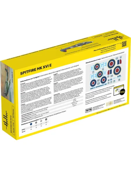 Maquette d'avion Spitfire 1/72 - Starter Kit - Heller 56282