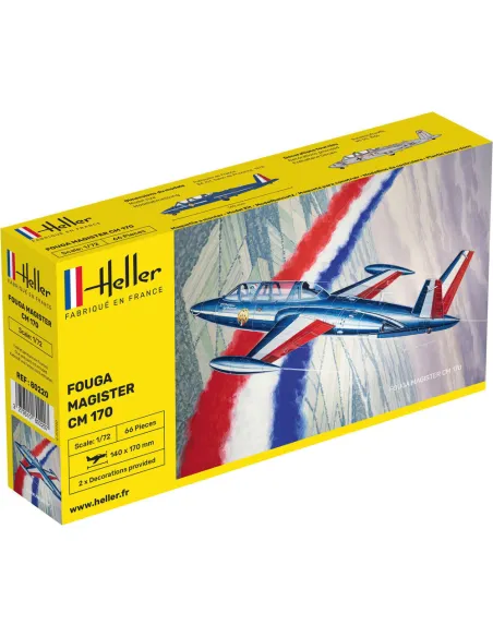 Maquette avion Fouga Magister Cm 170 1:72 - Heller 80220