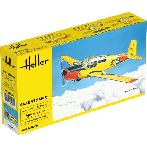 Maquette avion Safir 91 1:72 - Heller 80287