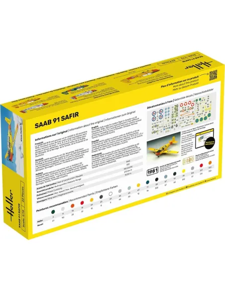 Maquette avion Safir 91 1:72 - Heller 80287