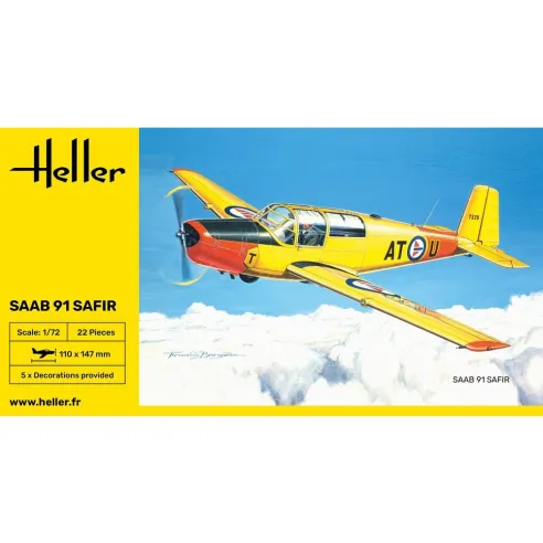 Maquette avion Safir 91 1:72 - Heller 80287