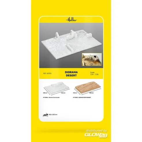Accessoire Diorama Socle Diorama Desert 1:35 - Heller 81255